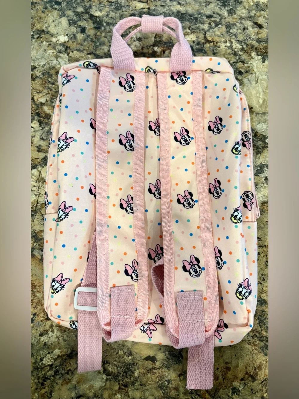 Zara Pink Polka Dot Minnie & Daisy Kids Backpack